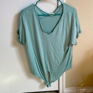Light green crop top
